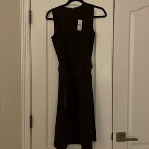Ann Taylor faux brown suede dress